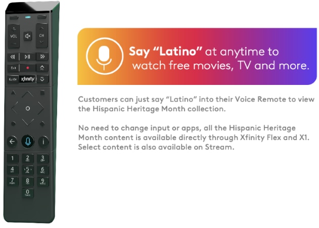 Say 'Latino' into your Voice Remote to access Hispanic Heritage Month content