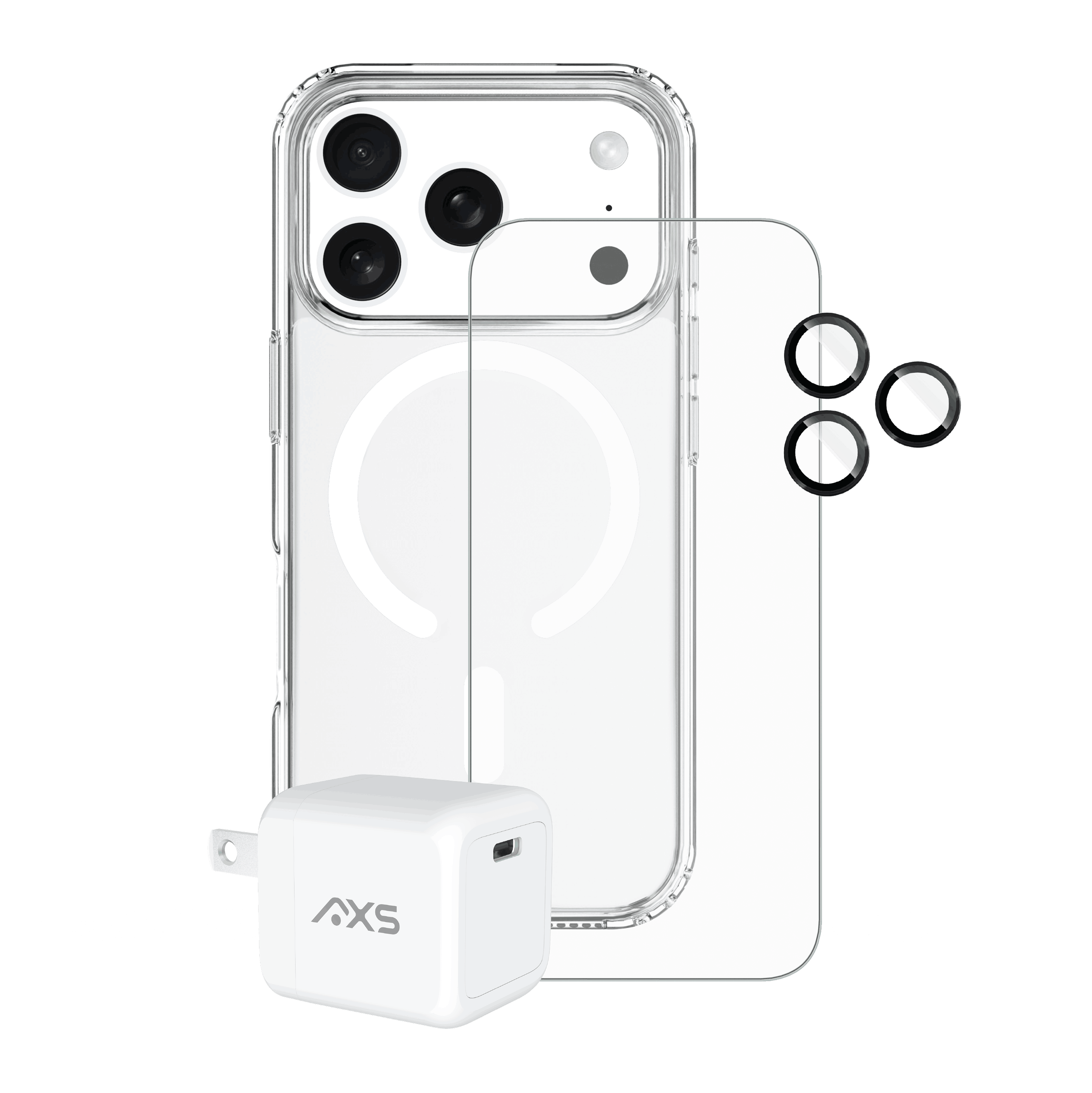 Axessorize Apple iPhone 17 Pro Max Essential 4-in-1 Bundle