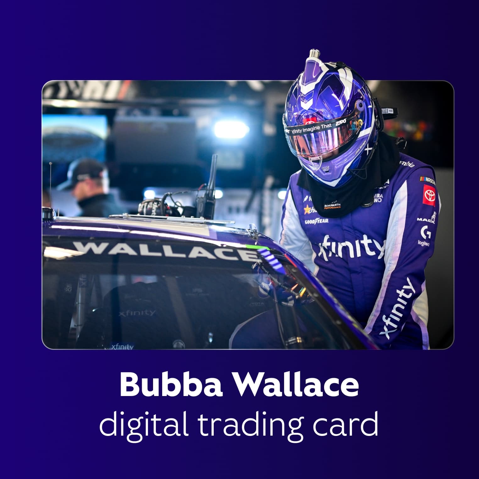 Bubba wallace digital trading card