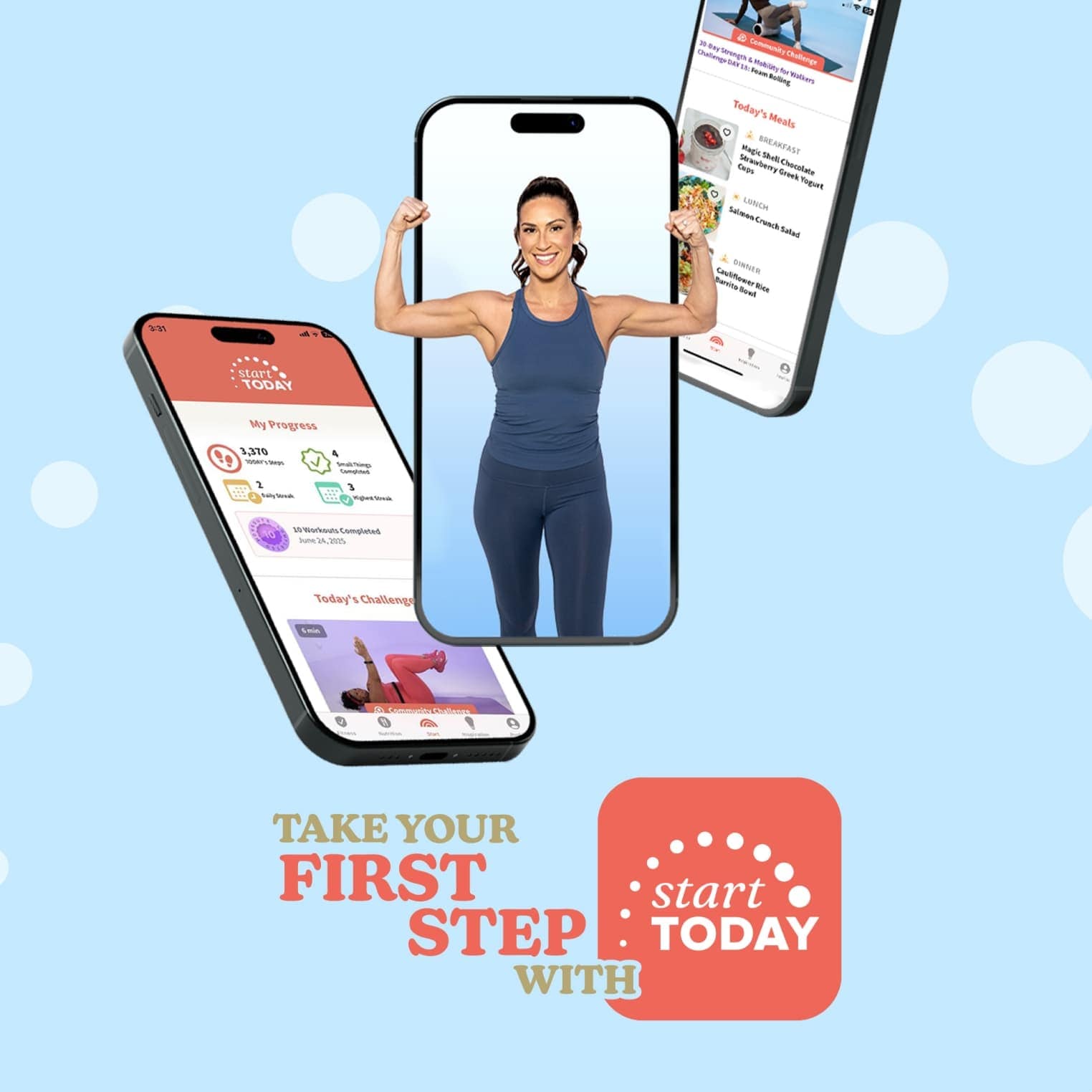 Take your first step with the Start today App